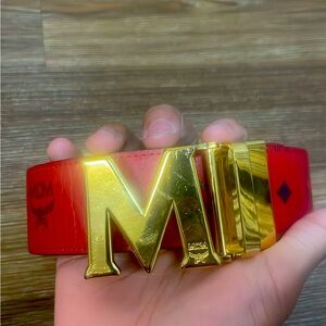 MCM Red and Gold Belt